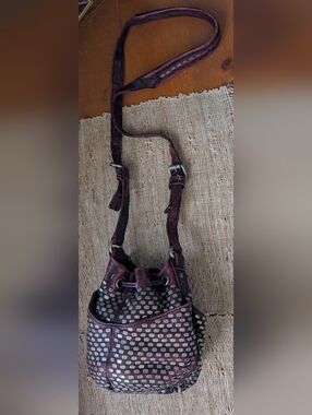 Authentic Olivia Harris Pouchette in Eggplant
